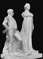 Gustav Eberlein: Luise und Napoleon in Tilsit 1807 (1901), Gips, Städtisches Museum Hann. Münden