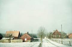 Winter im ostpreußischen Dorf Jagdhaus Rominten Foto: Dr. Otto Steinfatt, um 1940