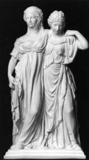 Johann Gottfried Schadow: Luise und ihre Schwester Friederike (1797), Staatliche Museen zu Berlin, Gipsformerei