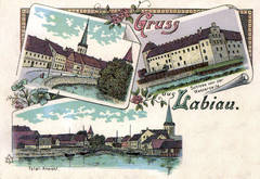 Historische Postkarte der Kreisstadt Labiau, um 1900. Archiv Ostpreußisches Landesmuseum